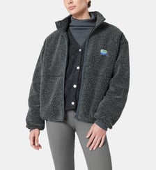 Veste droite façon sherpa American Vintage