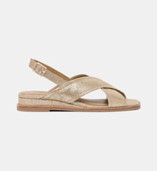 Sandales plates Genny en cuir Bocage