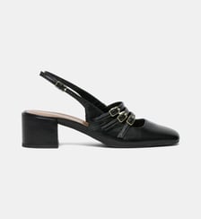 Escarpins sling back Demi en cuir Bocage