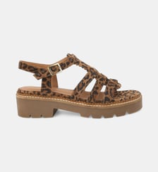 Sandales plates Isidole en cuir Mellow Yellow