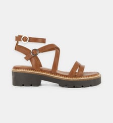 Sandales plates Ines en cuir Mellow Yellow