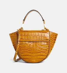 Mini Sac à main demi lune Hortensia cuir Wandler