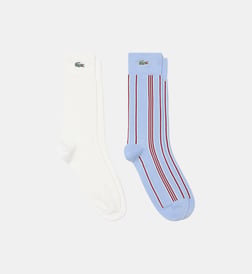 Bleu clair, blanc, orange et blanc