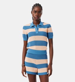 Bleu et rose pale