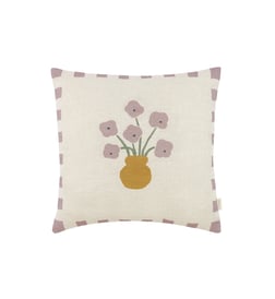 Lilac checks flowers
