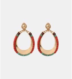 Turquoise et rouge
