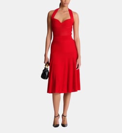 Robe Cocktail Laundry By Shelli Segal Rouge - Sans Manches, Dos Croisé, Taille 10, Neuve Avec étiquettes