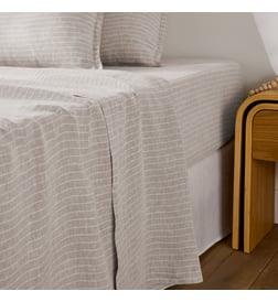Rayé beige et écru
