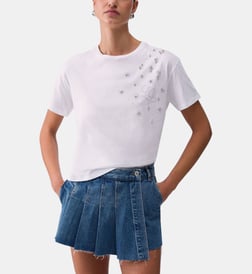 Blanc avec strass