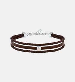 Brown, rose gold et stainless steel