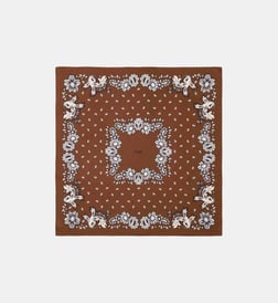 Imprime bandana marron
