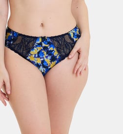 Fleurs bleues et jaunes