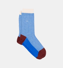 Bleu clair et écru