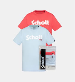 Bleu ciel et corail