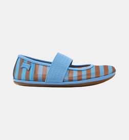 Bleu et marron