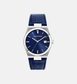 Bleu et brillant