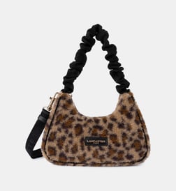 Lancaster Polaire Chouchou Schultertasche – Aus Weichem Kunstpelz, Weiß, Ca. 24 X 15 X 6,5 Cm