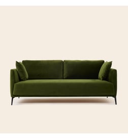 Velours vert olive