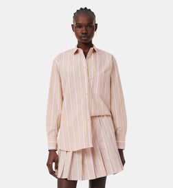 Beige, rose, blanc et bleu marine