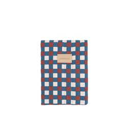 Mosaïque bleu et rouge