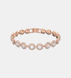 White rose gold tone plated