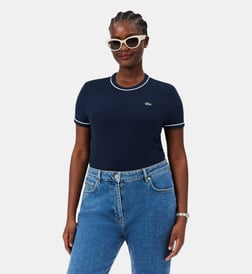 Bleu marine, bleu clair et blanc