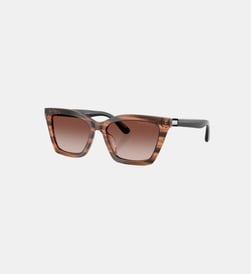 Marron rayé brillant