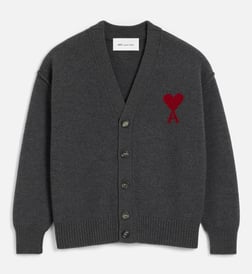 Gris chine et rouge