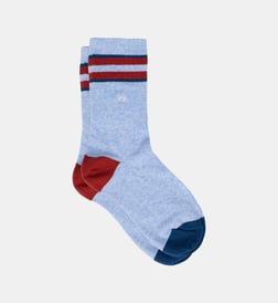 Bleu clair et rouge