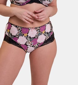 Imprimé dahlia foncé