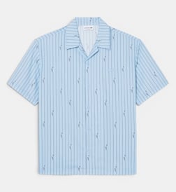 Bleu clair et marron