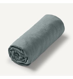AM PM Drap housse en LIN LAVE naturel 140 x 190 cm