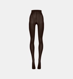 Collant Wolford En Cachemire Et Soie - Noir Brillant, Neuf Avec étiquettes, Ultra-confortable