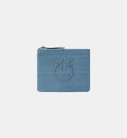 Bleu clair et or antique