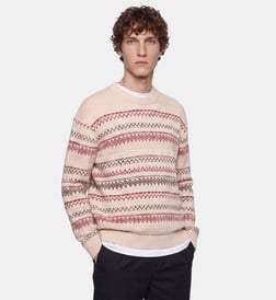 Beige et rouge