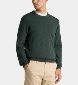 Pull JONELLE Vert à Motifs En Laine D'agneau - Taille XL - Occasion Très Bon état