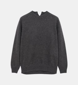 Pull Carven Gris Taille S En Gros Tricot (grobstrick) - Laine - Occasion Très Bon état