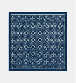 Bleu et écru