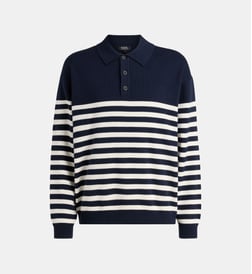 Bleu et écru