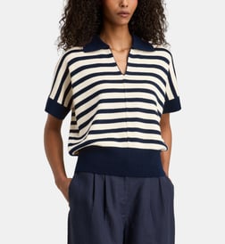 Bleu et écru