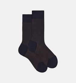 Marron et bleu