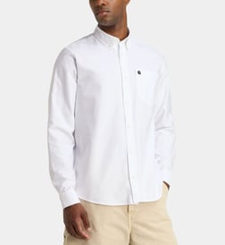 Blanc et bleu foncé