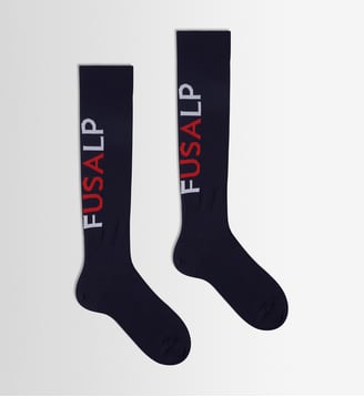 Chaussettes Pop longues - Fusalp - Bleu foncé