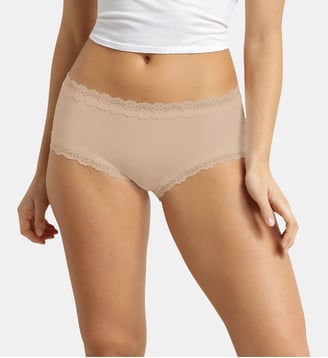 Culotte hipster Micro Dentelle - Dim - Beige