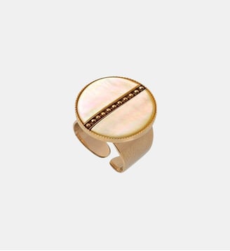 Bague ajustable   - Hawaï - Satellite - Doré
