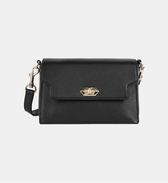 Sac besace trotteur Milano Cosmos en cuir grainé - Lancaster - Rose fumé