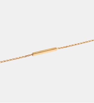Bracelet Anagramme double jonc sur chaine. - JEM - Jaune