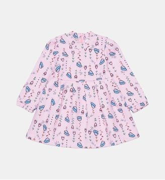 Robe avec logo et motif floral - Marni - Pink