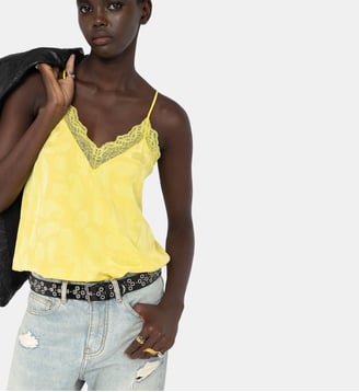 Caraco Christy 100% Soie - Zadig&Voltaire - Jaune banana