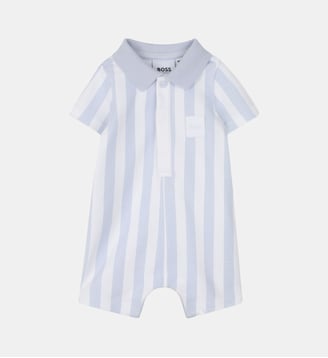 Combishort à rayures - BOSS Kidswear - Ciel